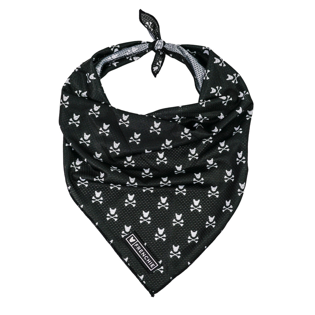 Frenchie Cooling Bandana - Bad To The Bone by Frenchie Bulldog
