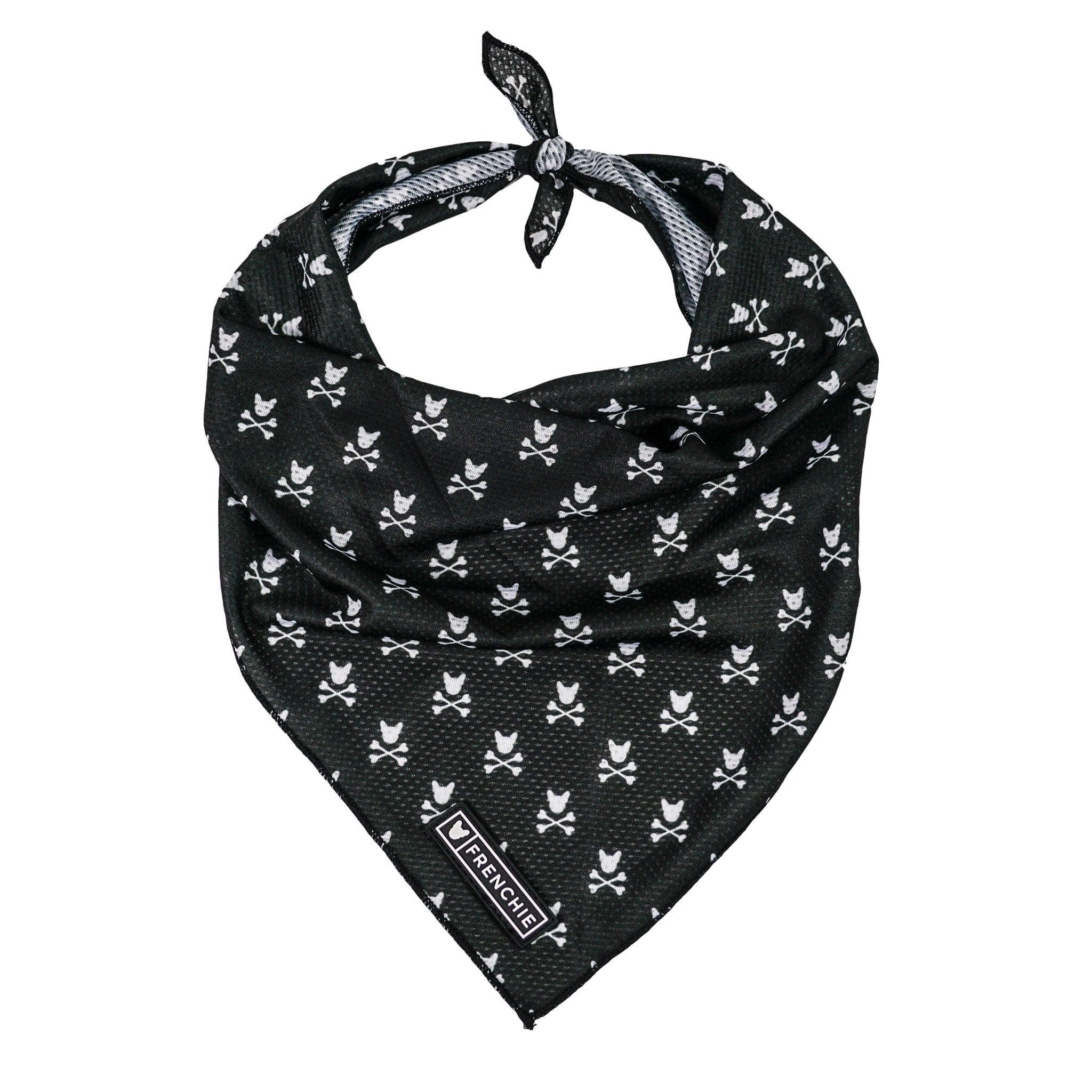 Frenchie Cooling Bandana - Bad To The Bone by Frenchie Bulldog