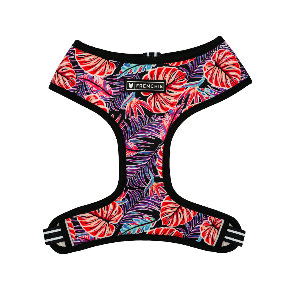 Frenchie Duo Reversible Harness - Tropical Palms by Frenchie Bulldog