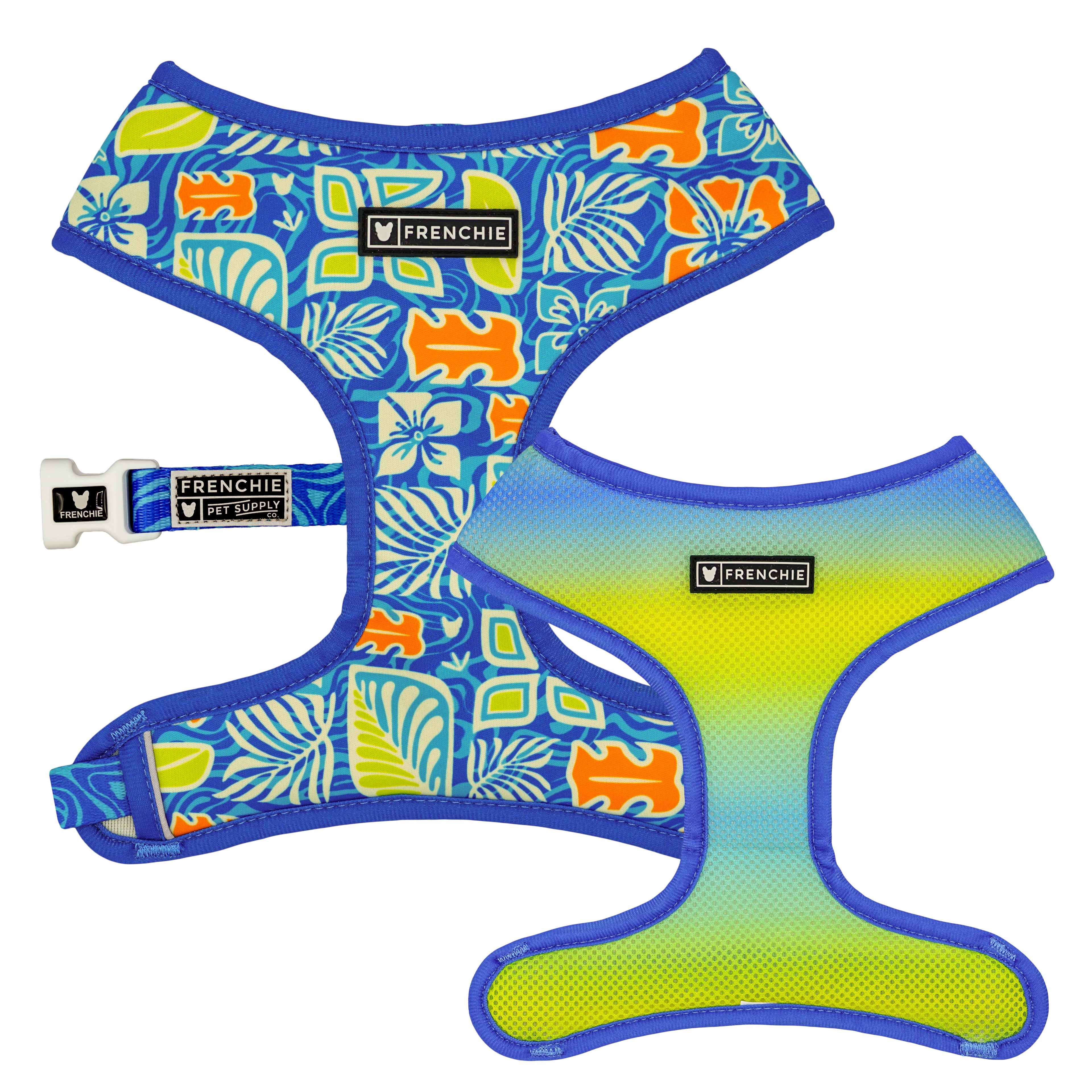Frenchie Duo Reversible Harness - Waikiki by Frenchie Bulldog