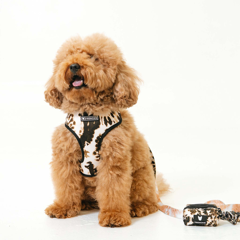 Frenchie Duo Reversible Harness - Earthy Tie Dye by Frenchie Bulldog