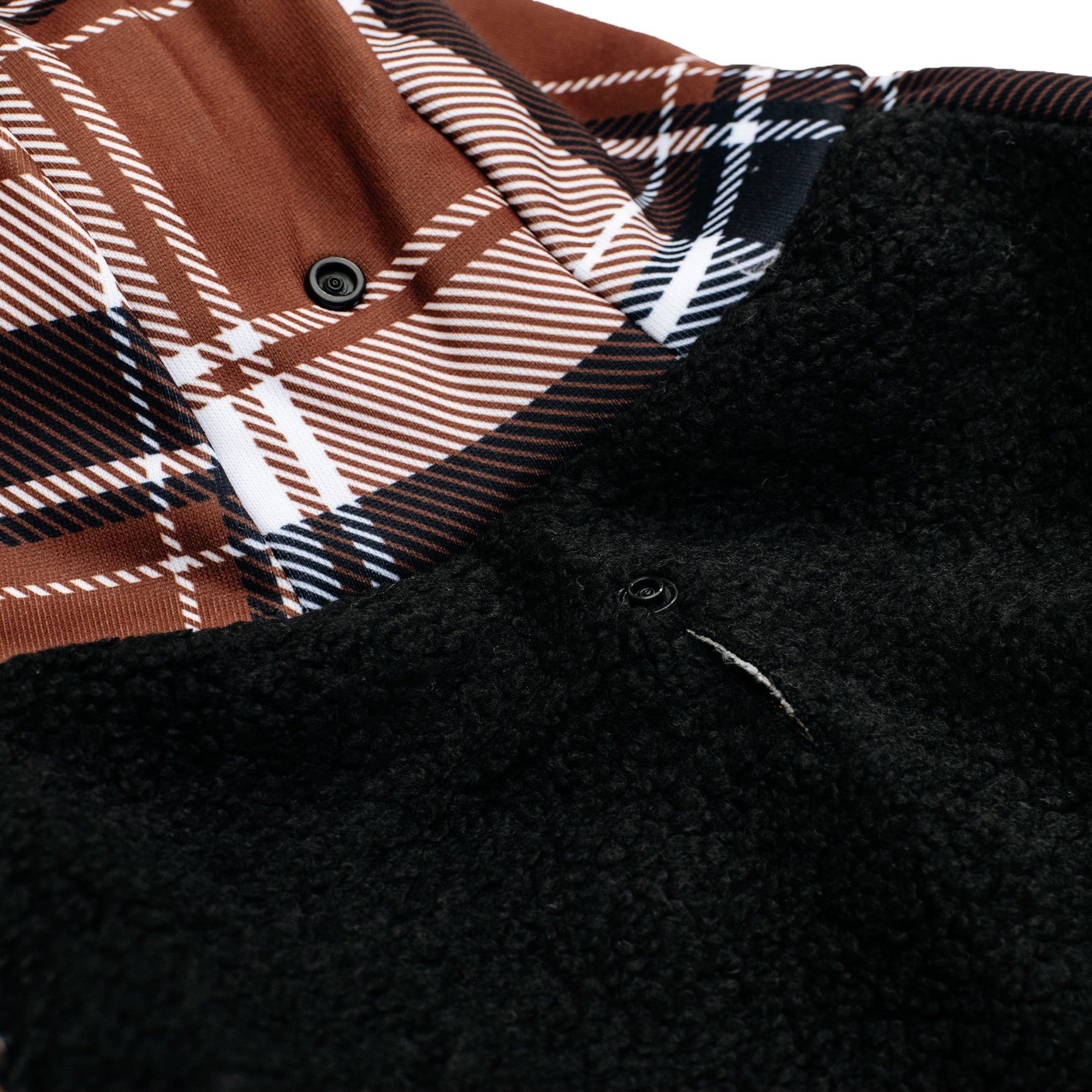 Frenchie Dog Hoodie - Cocoa Plaid by Frenchie Bulldog