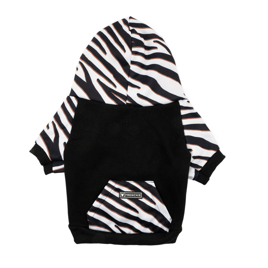 Frenchie Dog Hoodie - Zebra by Frenchie Bulldog