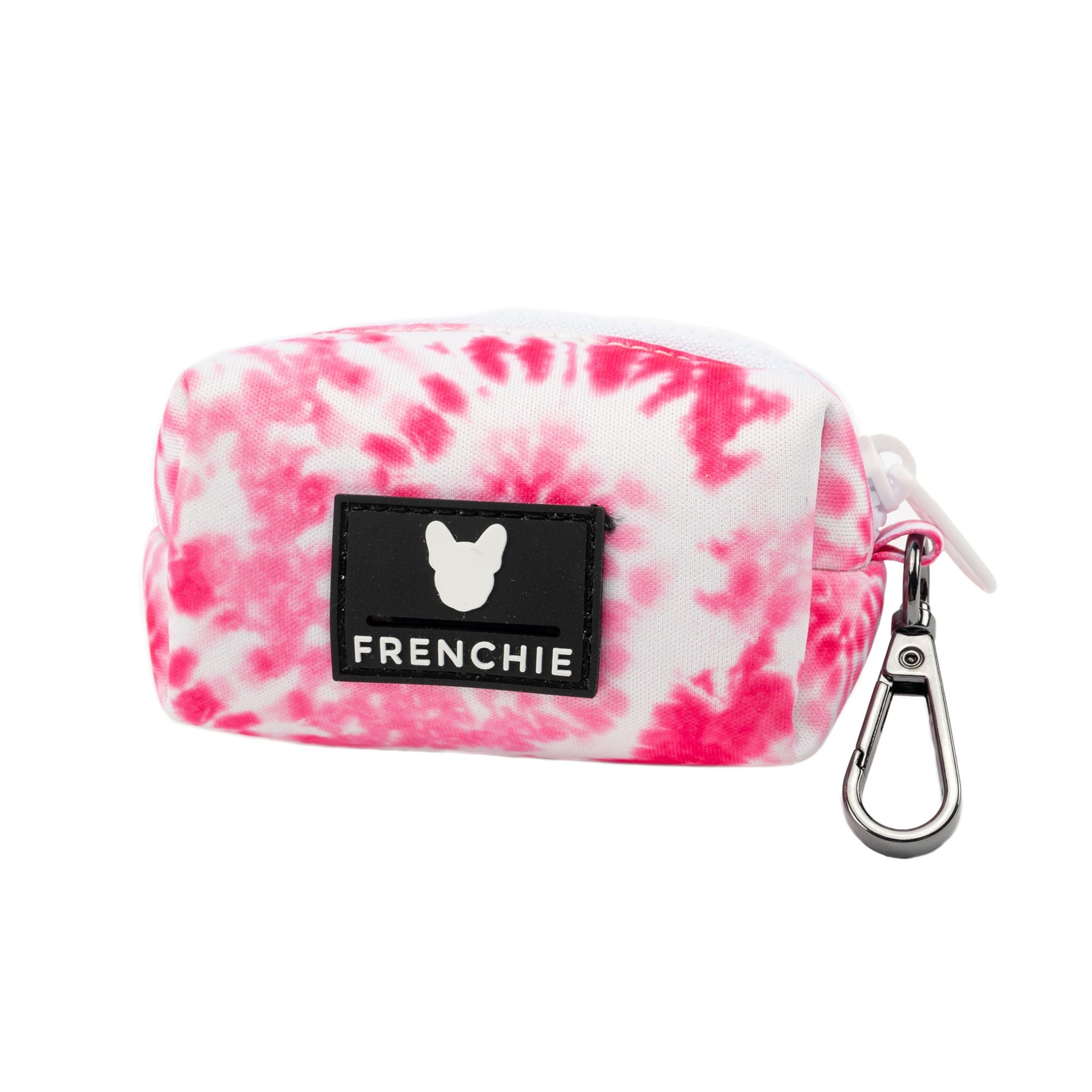 Frenchie Poo Bag Holder - Pink Tie Dye by Frenchie Bulldog