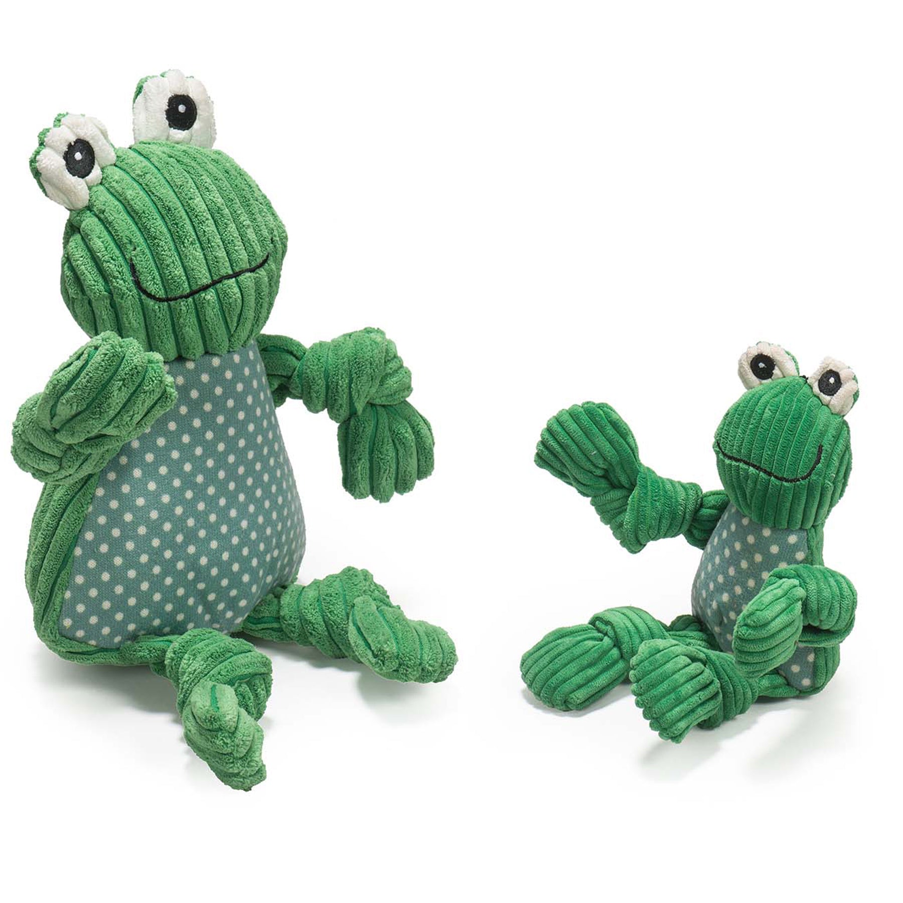 Fergie Frog Knottie® Plush Dog Toy by HuggleHounds