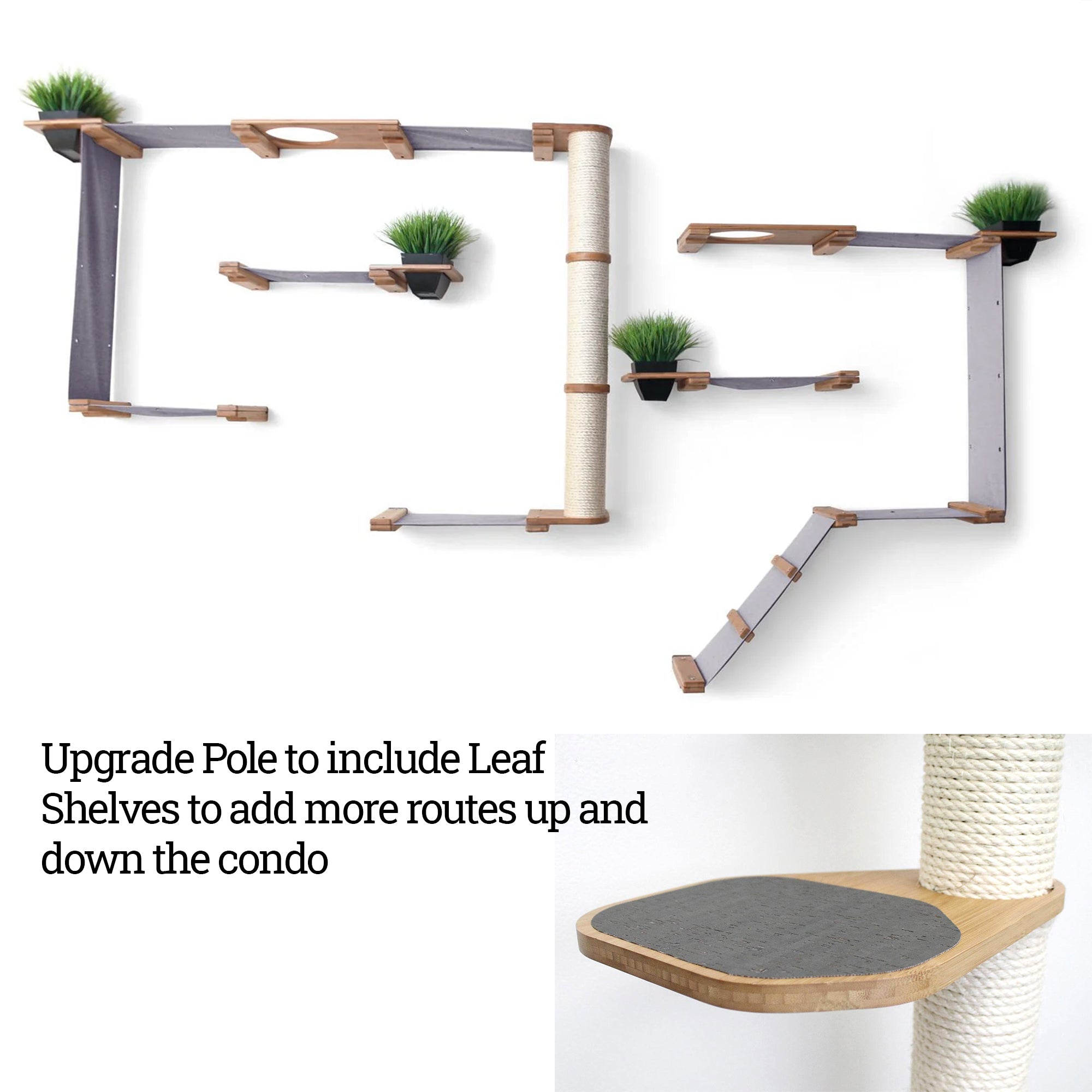 The Gardens - Modern Cat Tree with Plants