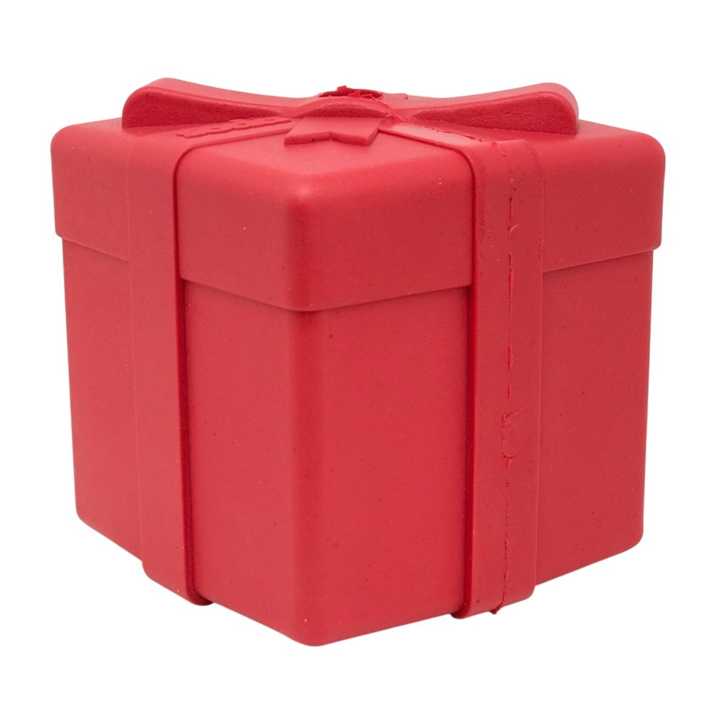 Gift Box eDispenser - Durable Rubber Treat Dispenser for Dogs | USA Made by SodaPup/True Dogs, LLC