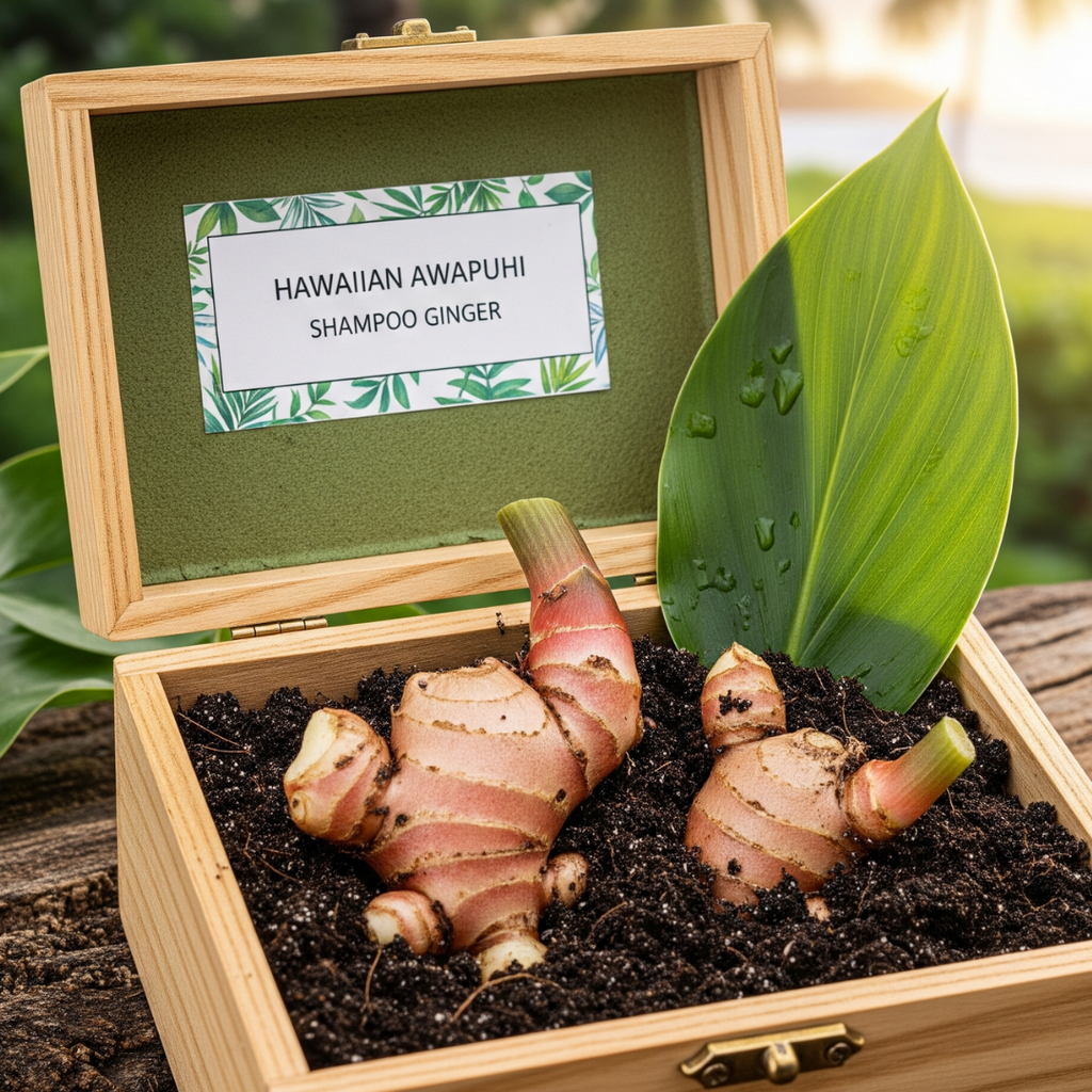 Hawaiian Awapuhi Shampoo Ginger Plant Rhizomes Starter Kit - 2 Rhizomes, Ideal for Cultivating Awapuhi Plant, Perfect Shampoo Ginger Rhizomes for Garden Enthusiasts and Beginners by Quailz.com by Undique LLC