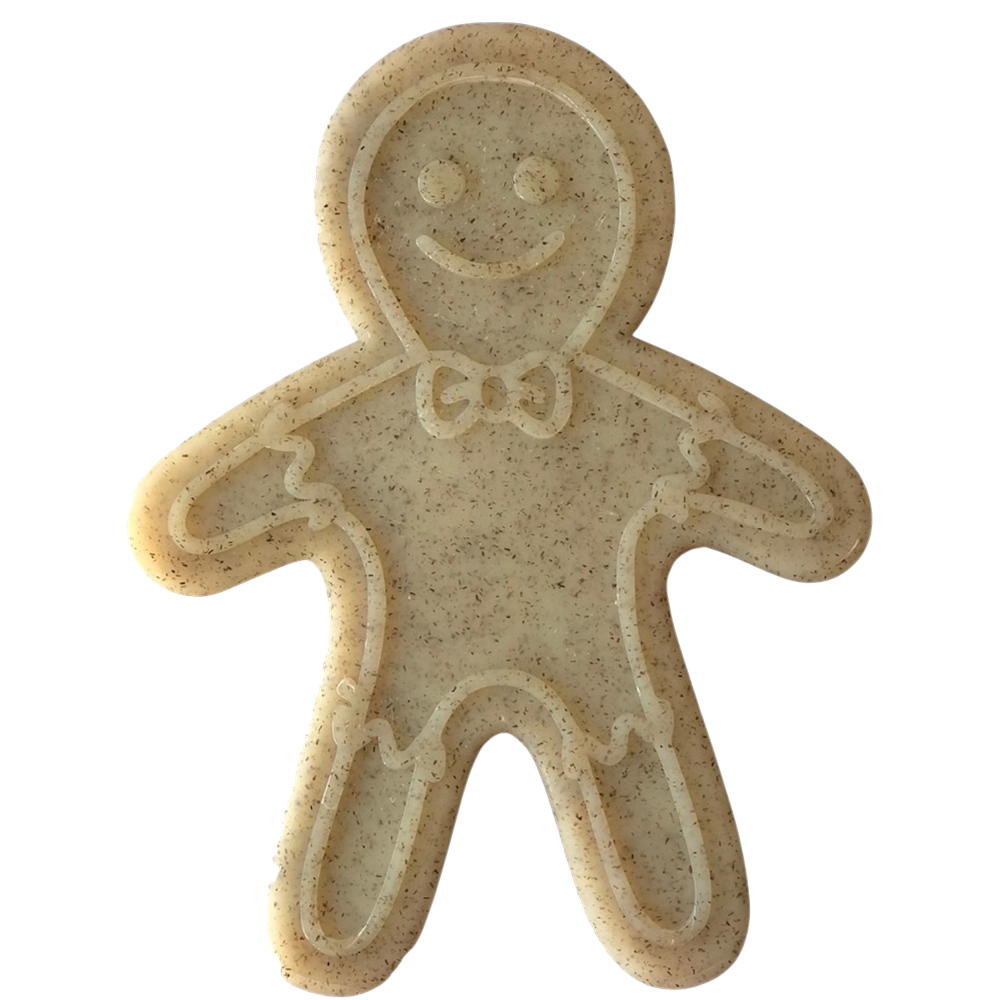 Gingerbread Man Nylon Dog Chew Toy for Aggressive Chewers | USA Made by SodaPup/True Dogs, LLC