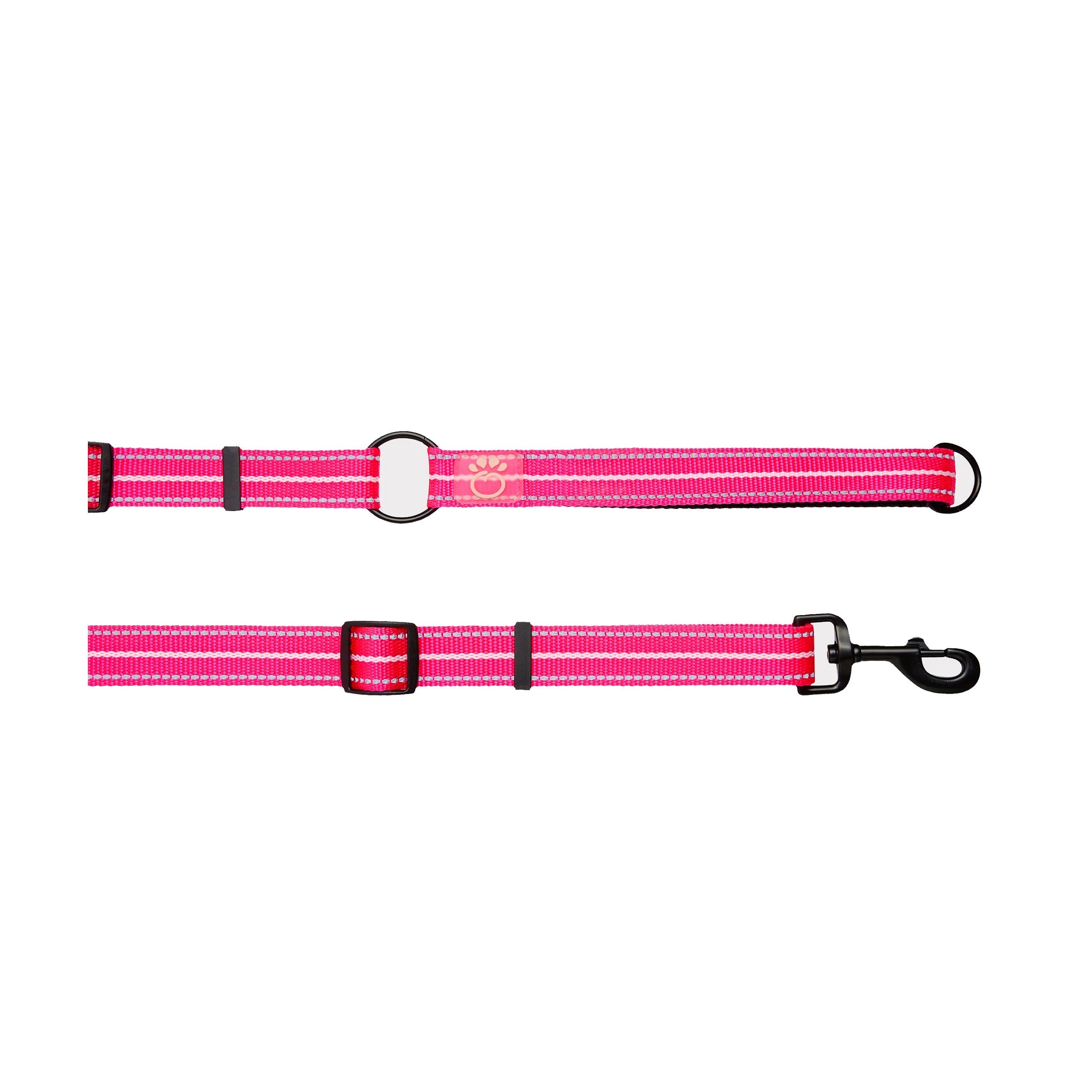 Reflective Leash - EEZY-6 - Neon Pink by GF Pet.us