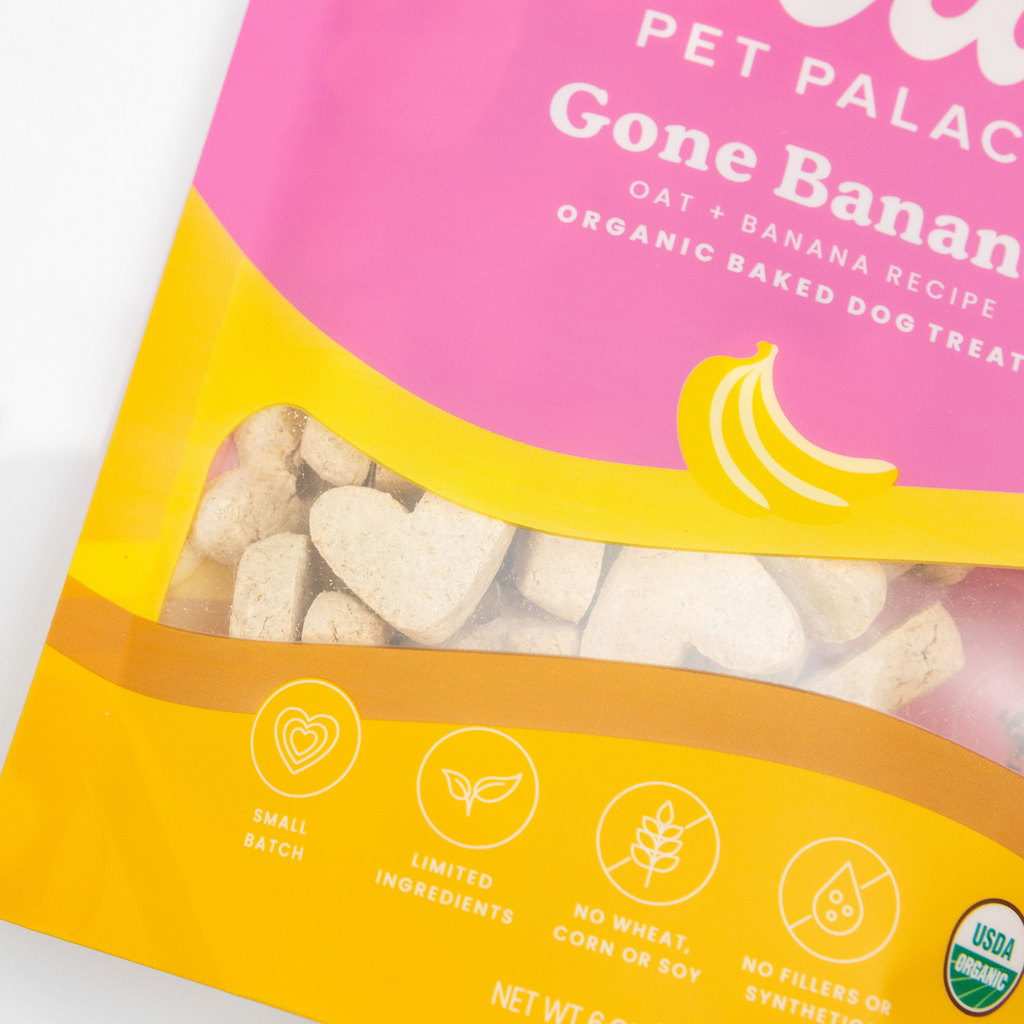 Organic Baked Dog Treats - Gone Bananas by Ava's Pet Palace