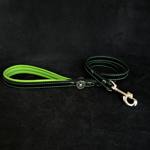 ''Bijou'' harness Black & Green for big dogs by Bestia Dog Gear