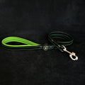 ''Bijou'' leather lead green by Bestia Dog Gear