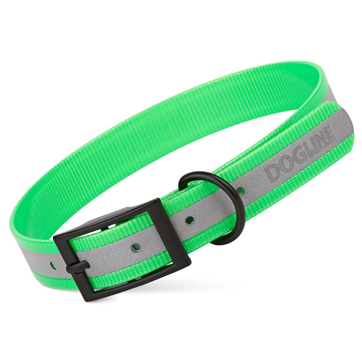 Biothane Translucent Reflective Dog Collar by Dogline