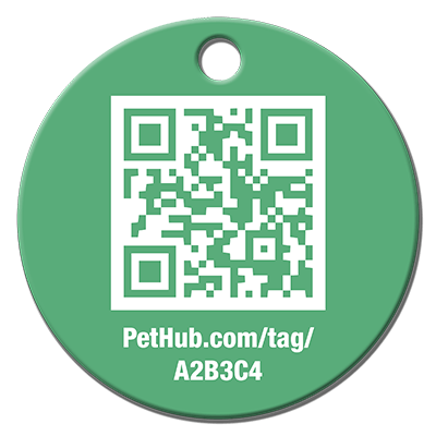 PetHub QR Pet ID Tag – Classic Aluminum by PetHub