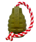 USA-K9 Grenade Shaped Rubber Dog Toy - Chew, Treat Dispenser & Tug Toy | USA - Army Green by SodaPup/True Dogs, LLC