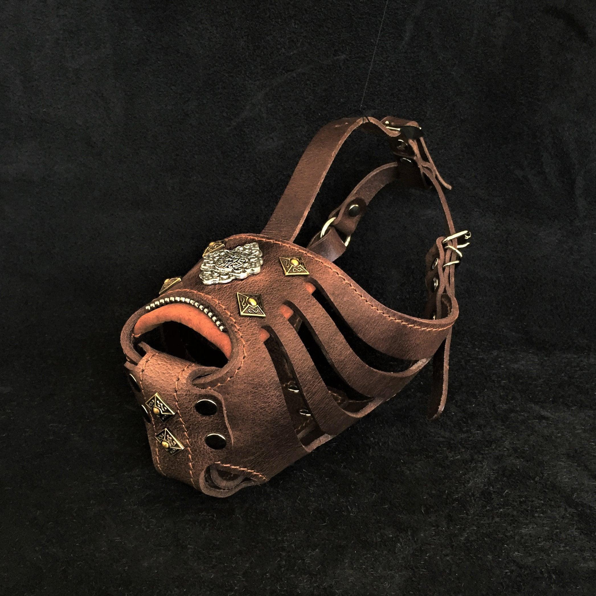 ''Aztec'' Basket Muzzle Grey by Bestia Dog Gear