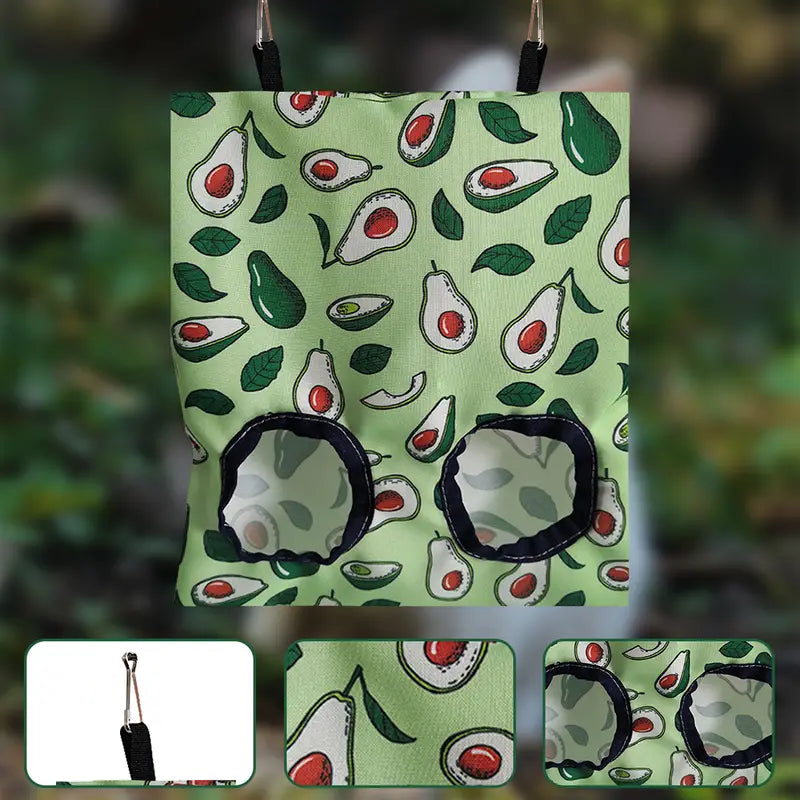 Rabbit Hay Feeder, Hanging Hay Feeding Bags For Rabbit, Cute Hay Manger Dispenser For Small Animal Big Hamster, Chinchilla, Hamster by Dahlia Pets