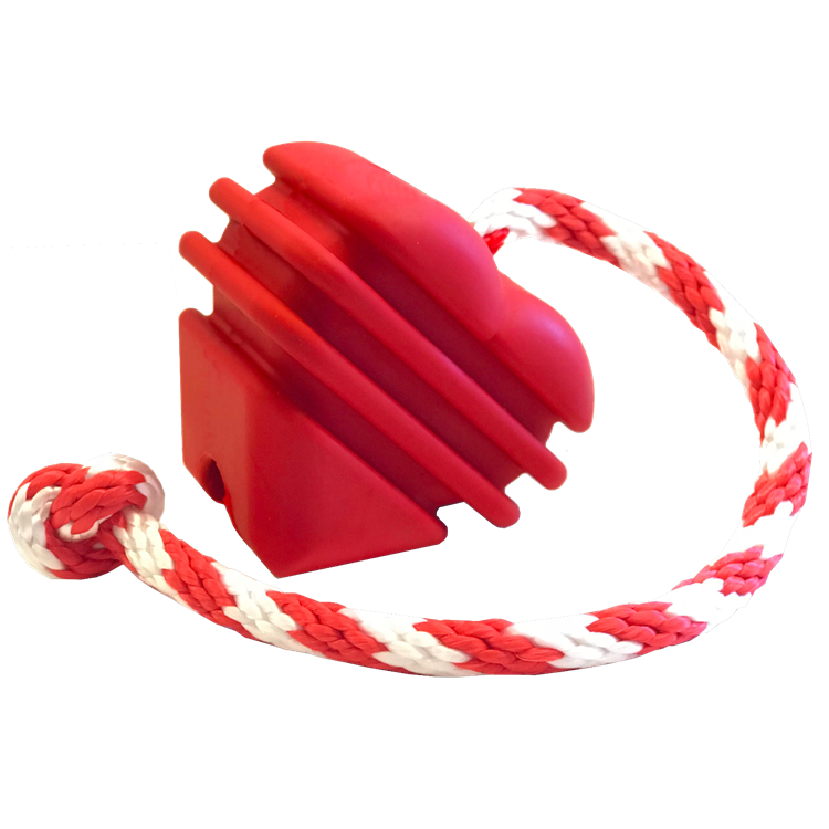 Heart on a String Dog Toy - Durable Rubber Tug Toy for Large Dogs | USA Made by SodaPup/True Dogs, LLC