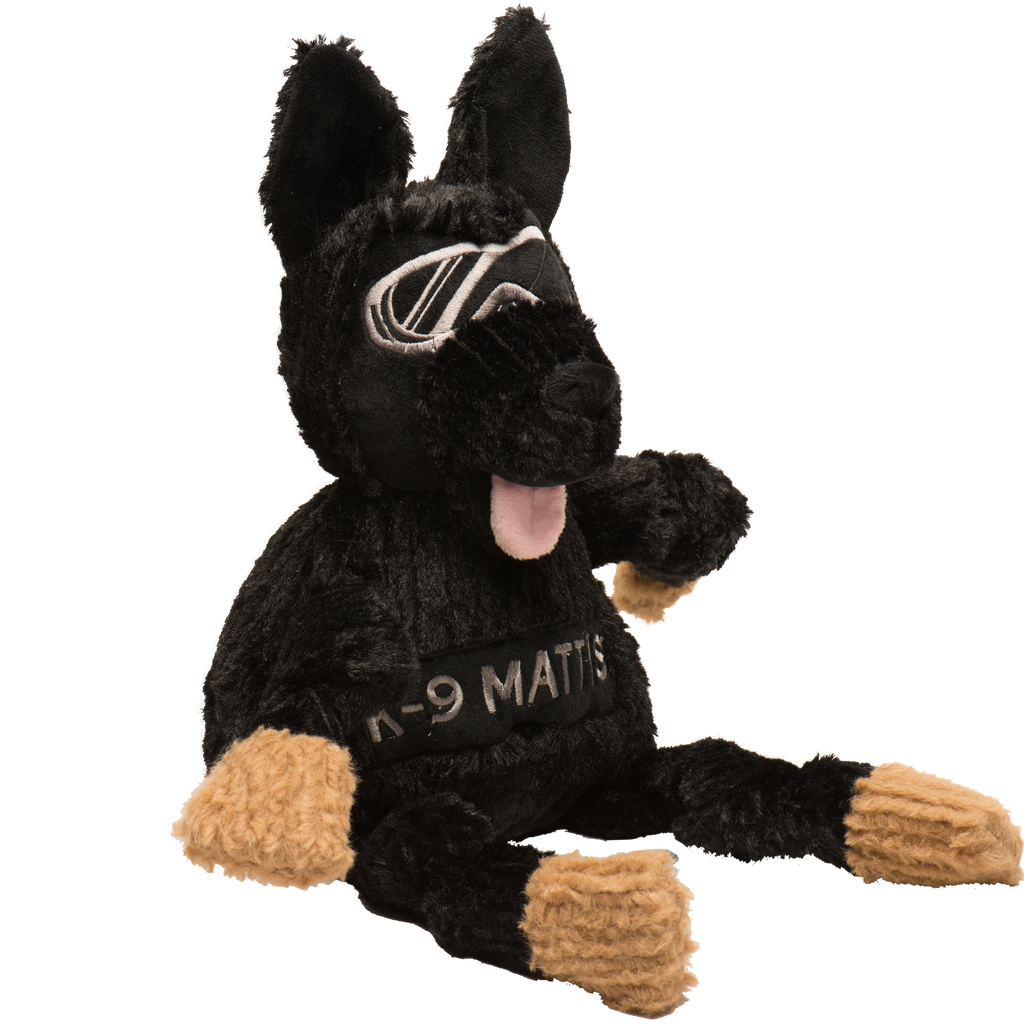 HuggleCause™, Project K-9 Hero, K-9 Mattis Knottie® Plush Dog Toy, Large by HuggleHounds