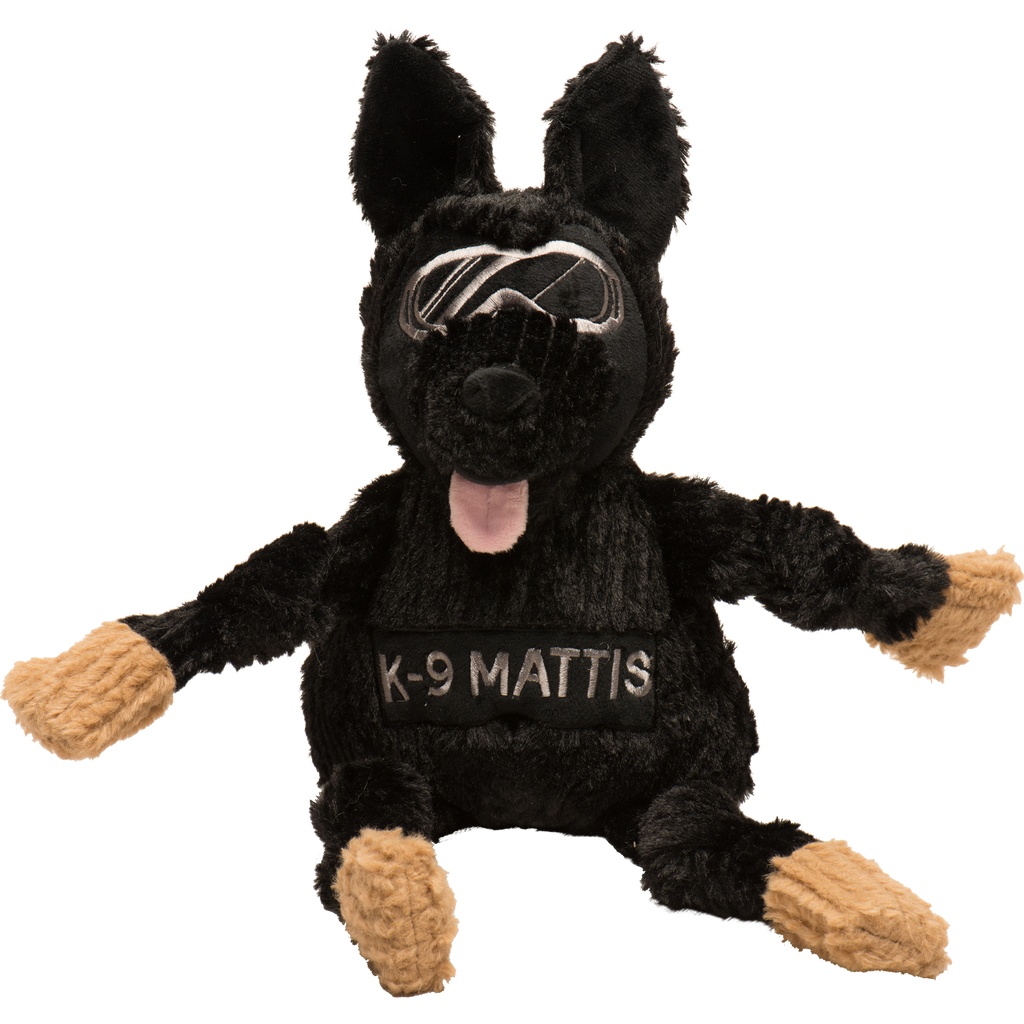 HuggleCause™, Project K-9 Hero, K-9 Mattis Knottie® Plush Dog Toy, Large by HuggleHounds