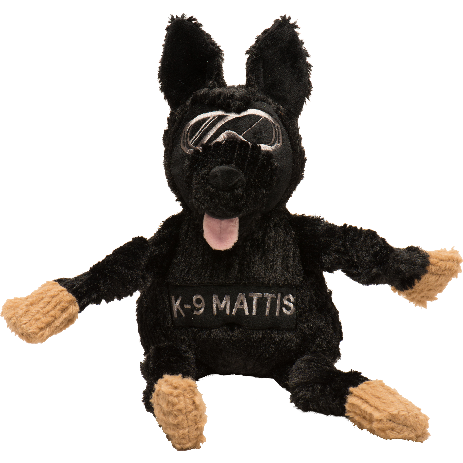 HuggleCause™, Project K-9 Hero, K-9 Mattis Knottie® Plush Dog Toy, Large by HuggleHounds