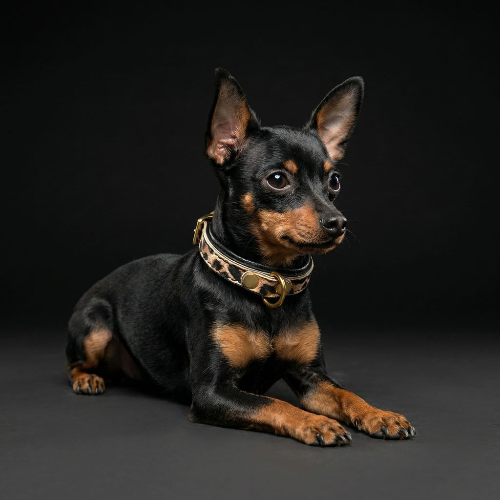 The Leopard Puppy Collar by Bestia Dog Gear