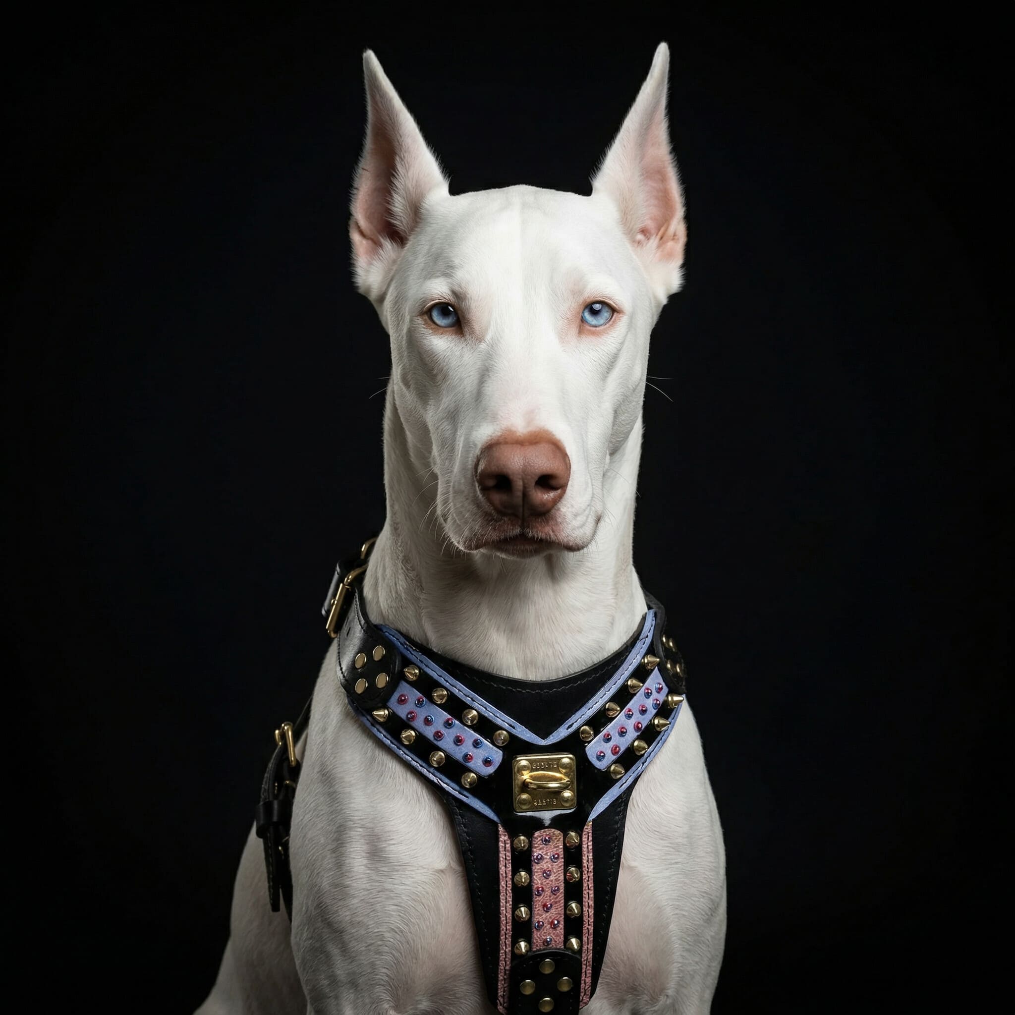 The "Candy" Black Harness by Bestia Dog Gear
