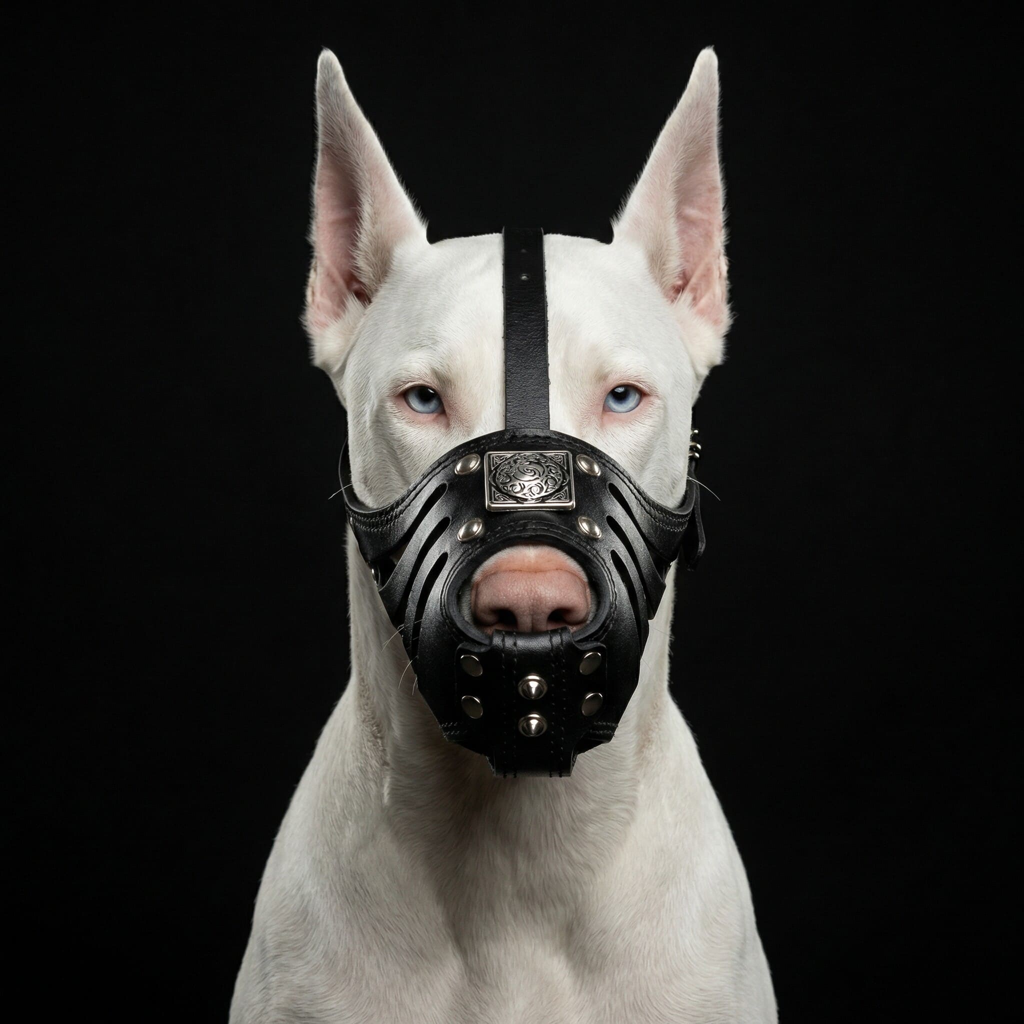 ''Eros'' Basket Muzzle All Black by Bestia Dog Gear