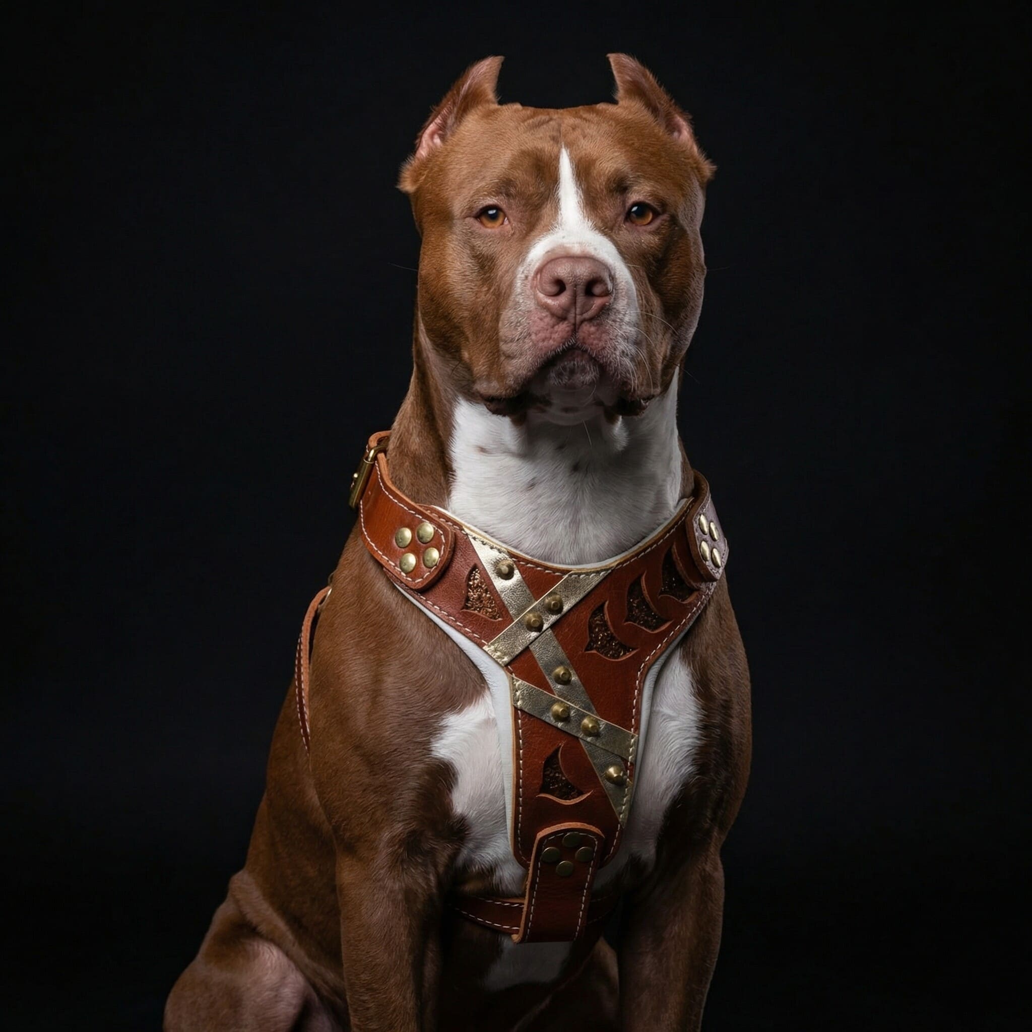 The "Hermes" leather harness - Large and Giant Breeds by Bestia Dog Gear