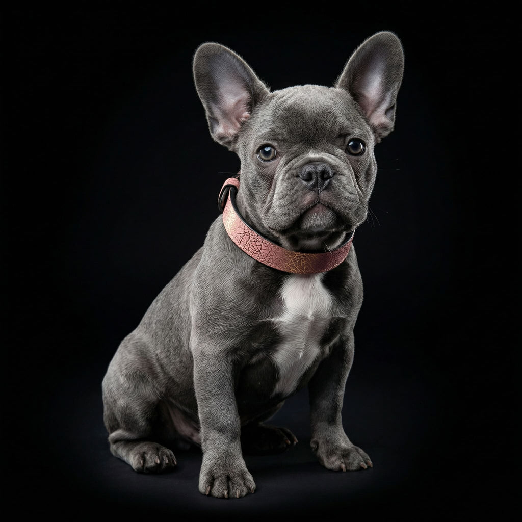 The ''Nostalgia Rose'' puppy collar by Bestia Dog Gear