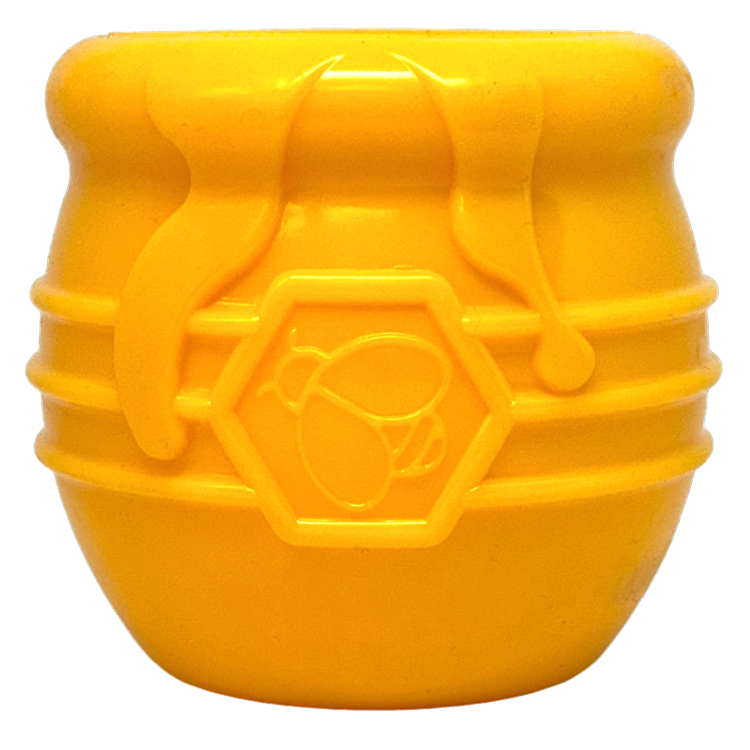 Honey Pot Dog eCup Treat Dispenser | Durable PUP-X Rubber Enrichment Toy | USA Made by SodaPup/True Dogs, LLC