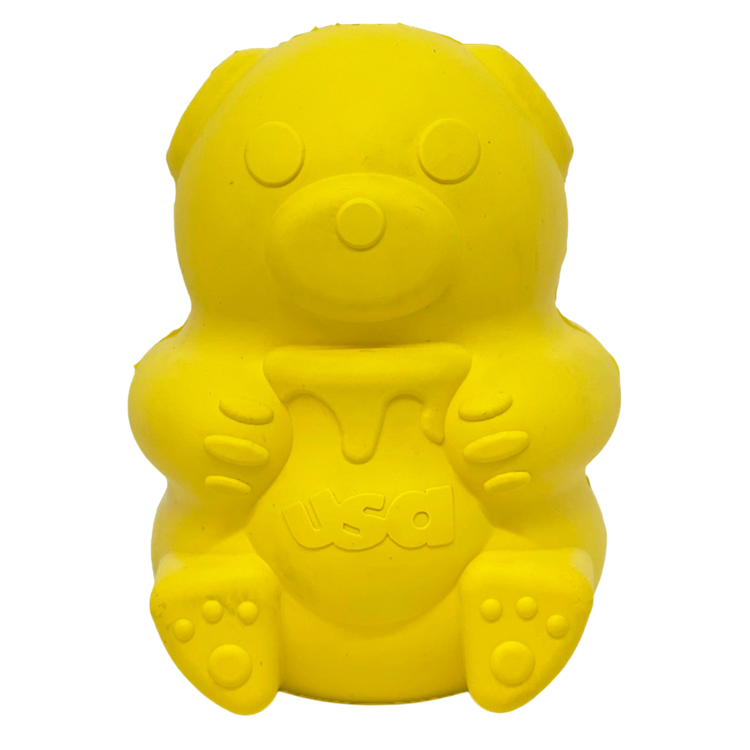 Honey Bear eDispenser - Durable Rubber Treat Dispenser for Dogs | USA Made by SodaPup/True Dogs, LLC