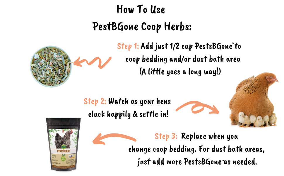 PestsBGone for Keeping Chicken Coops Pest Free! All Natural & Safe [Repel Flies, Mosquitoes, Gnats, & More] by Dahlia Pets