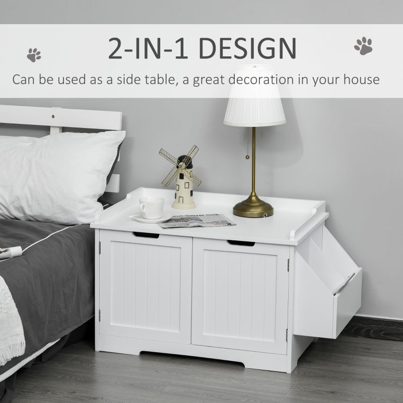 Cat Litter Box Nightstand End Table Enclosure by Furr Baby Gifts