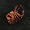 ''Aztec'' Dark Brown Basket Muzzle by Bestia Dog Gear