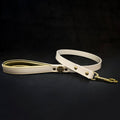 Maximus Gold Leash 1 inch wide by Bestia Dog Gear