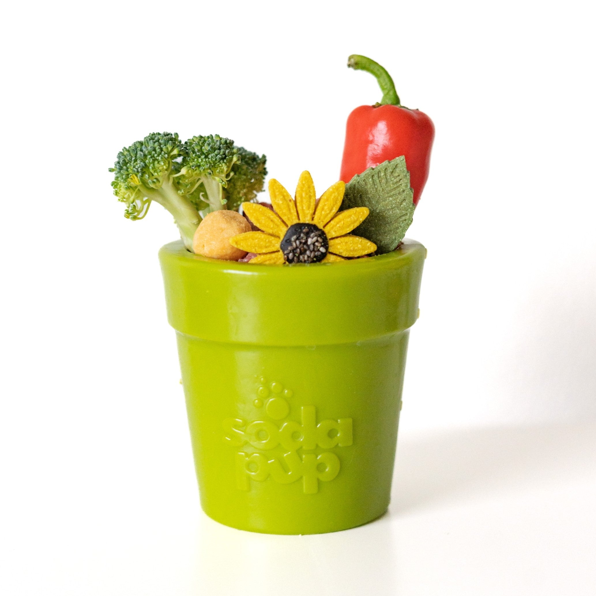 Large Flower Pot eCup Dog Treat Dispenser | Durable USA-Made Enrichment Toy | SodaPup by SodaPup/True Dogs, LLC