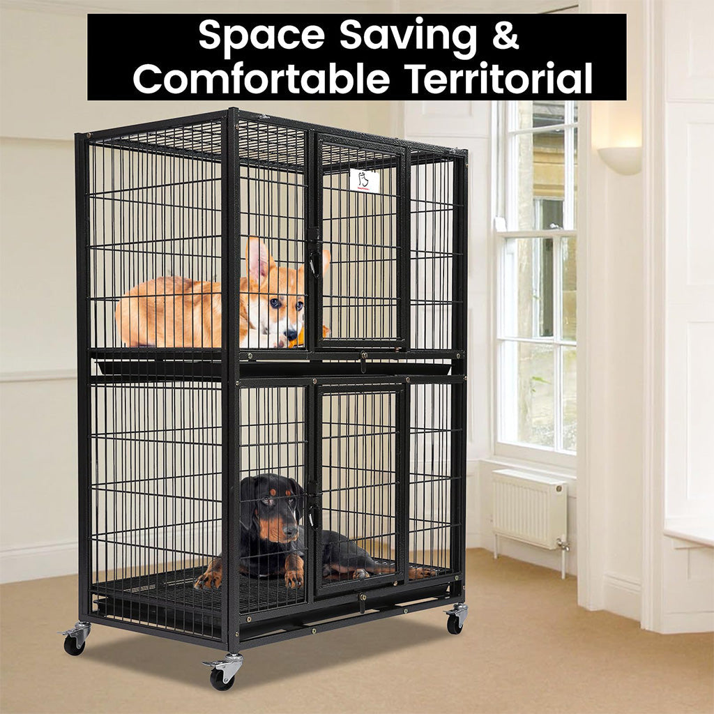 31" Two-Tier Dog Crate 46A by Homey Pet Official
