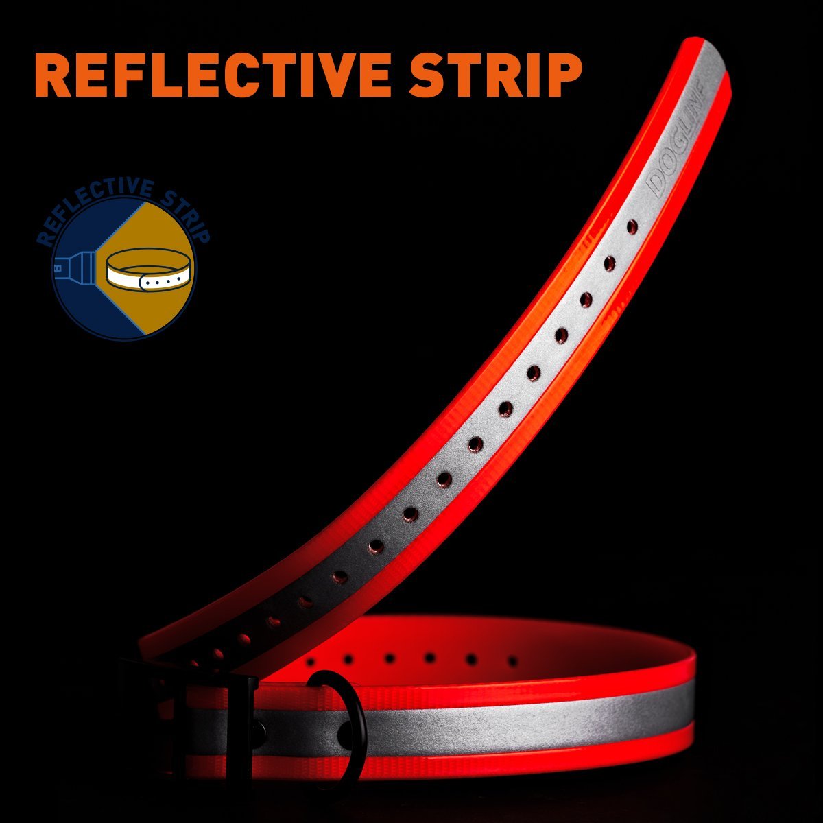 Biothane E-Collar Replacement Reflective Strap by Dogline