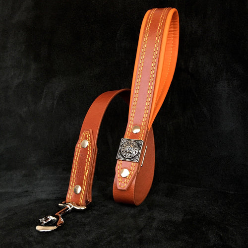 "Eros" leash BROWN by Bestia Dog Gear