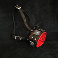 The "Eros" muzzle black & red by Bestia Dog Gear