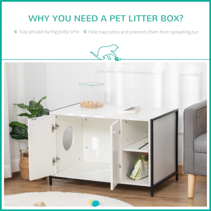 Hidden Cat Litter Box Enclosure by Furr Baby Gifts