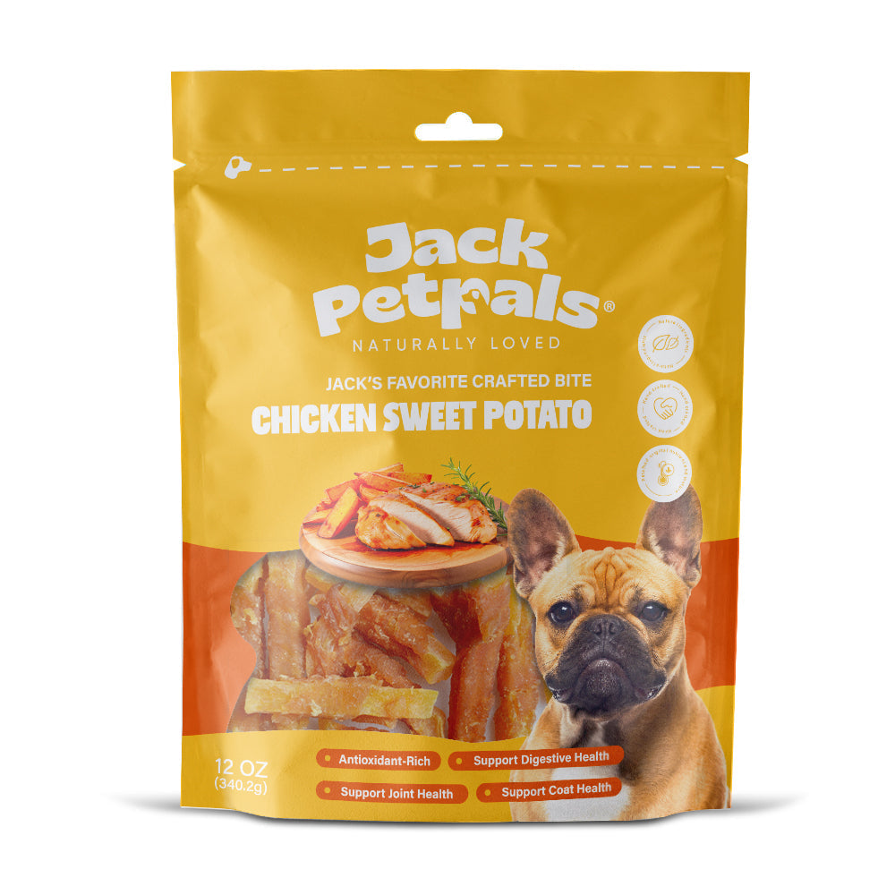 Jack PetPals Crafted Bite Chicken Sweet Potato Dog Treats (12oz) by American Pet Supplies
