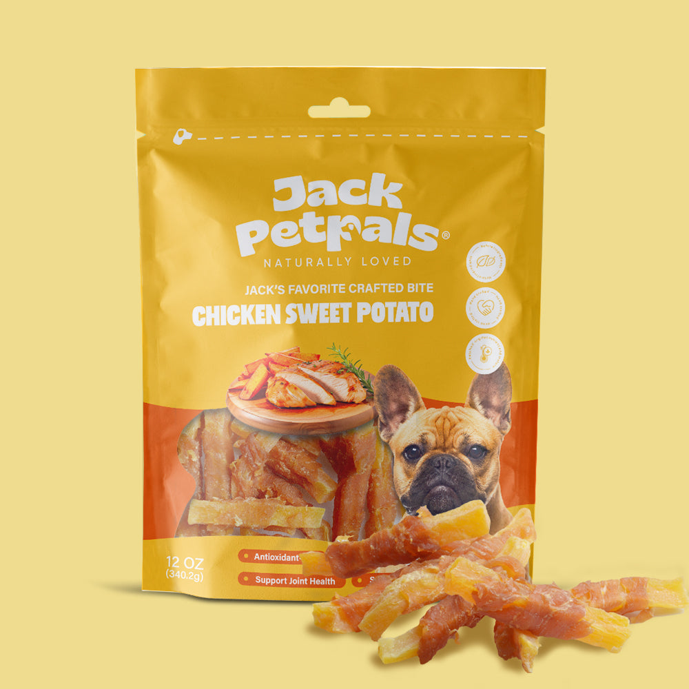 Jack PetPals Crafted Bite Chicken Sweet Potato Dog Treats (12oz) by American Pet Supplies