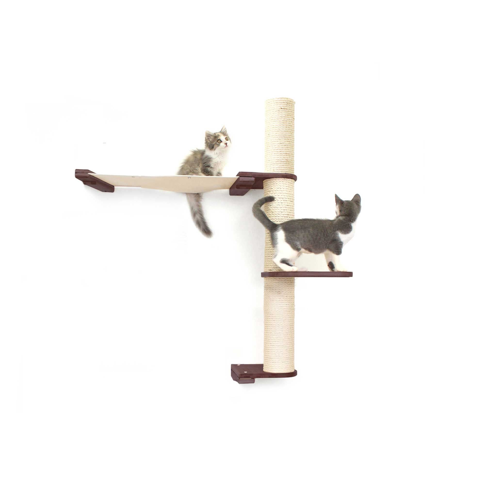 The Crow's Nest - A Wall Cat Scratcher with Hammock