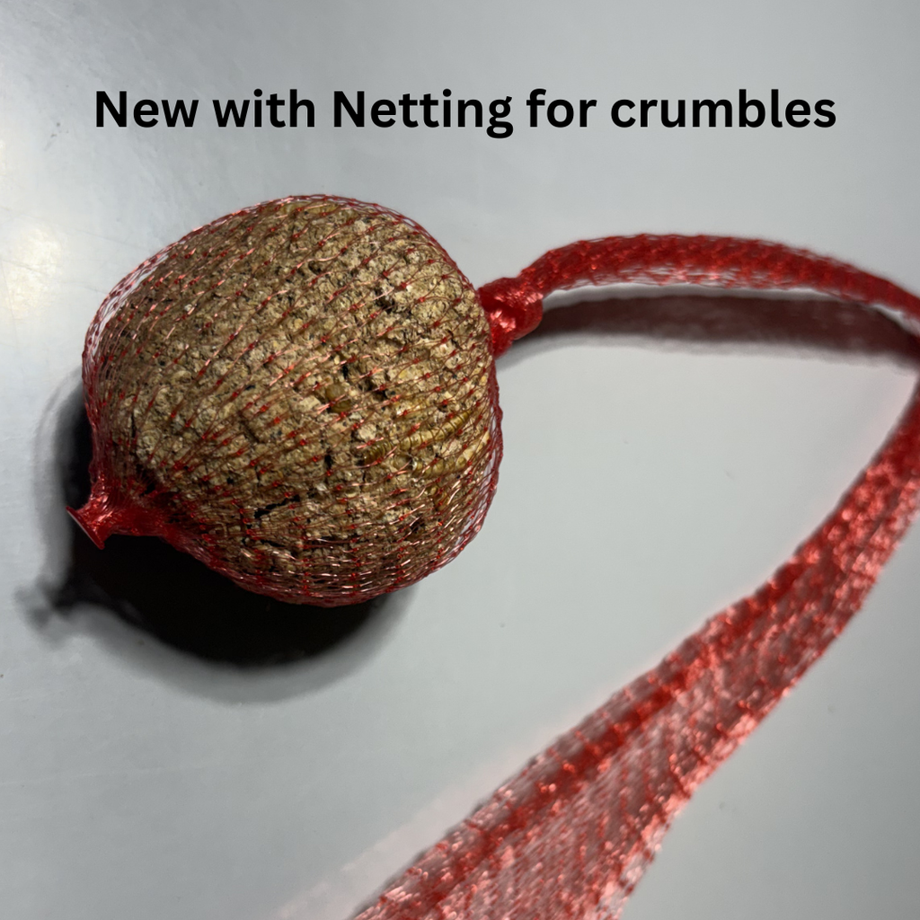 Quail & Gamebird Knödel — Enrichment Feed Ball with Mealworms 2 pack by Quailz.com by Undique LLC