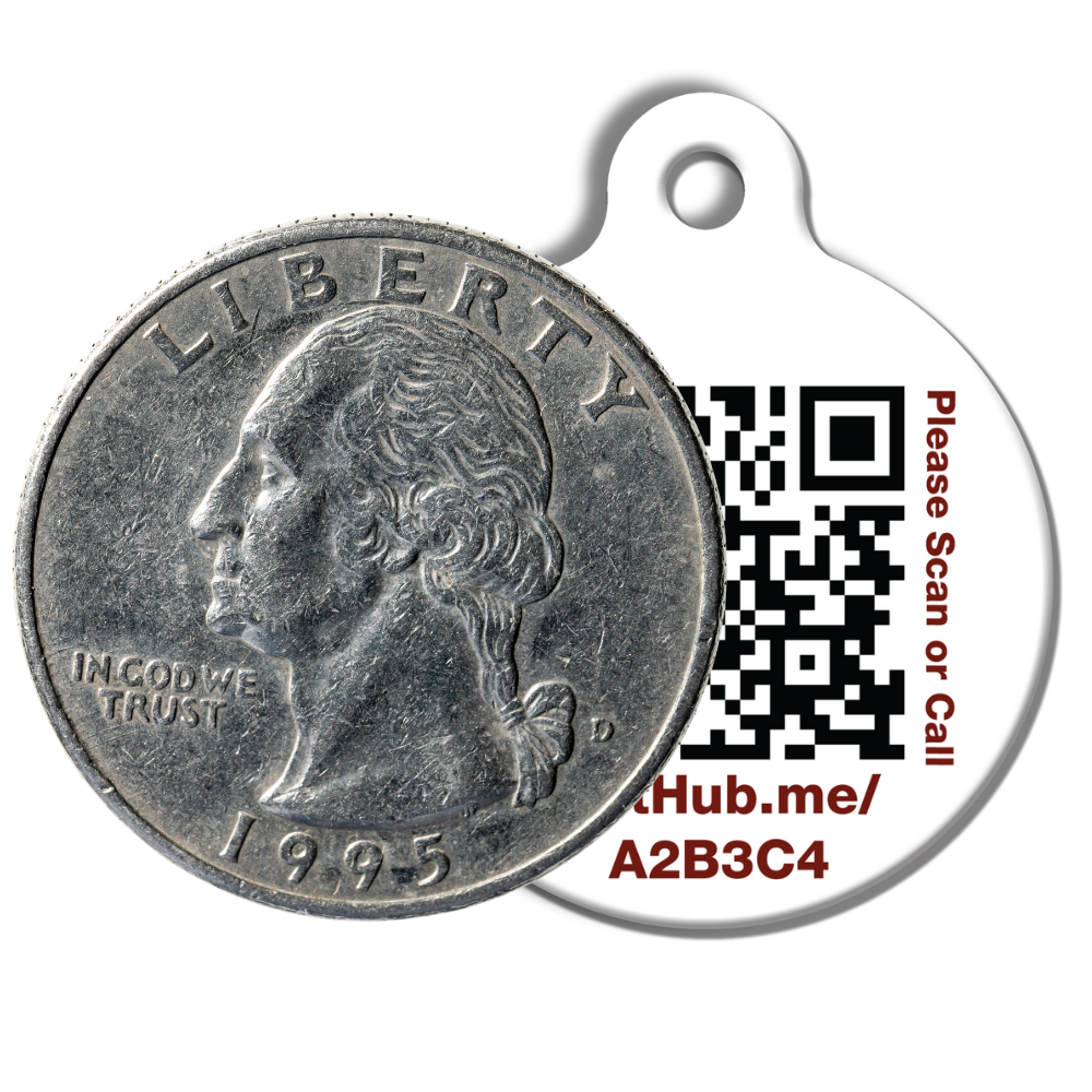 PetHub QR Pet ID Tag – Classic Aluminum by PetHub