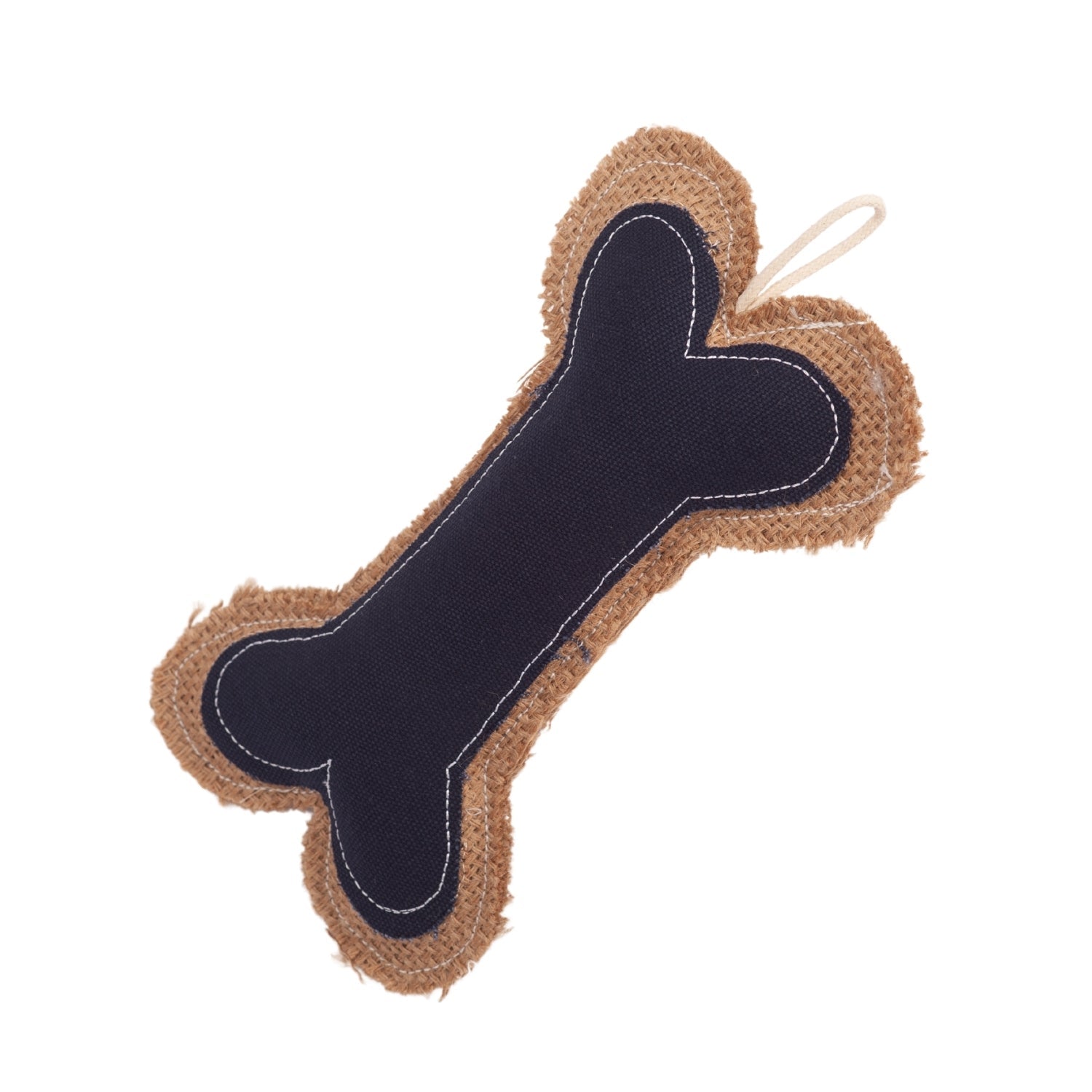 Country Living Jean Leather-Jute Bone Pillow Dog Chew Toy – Durable, Safe and Non-Toxic by American Pet Supplies