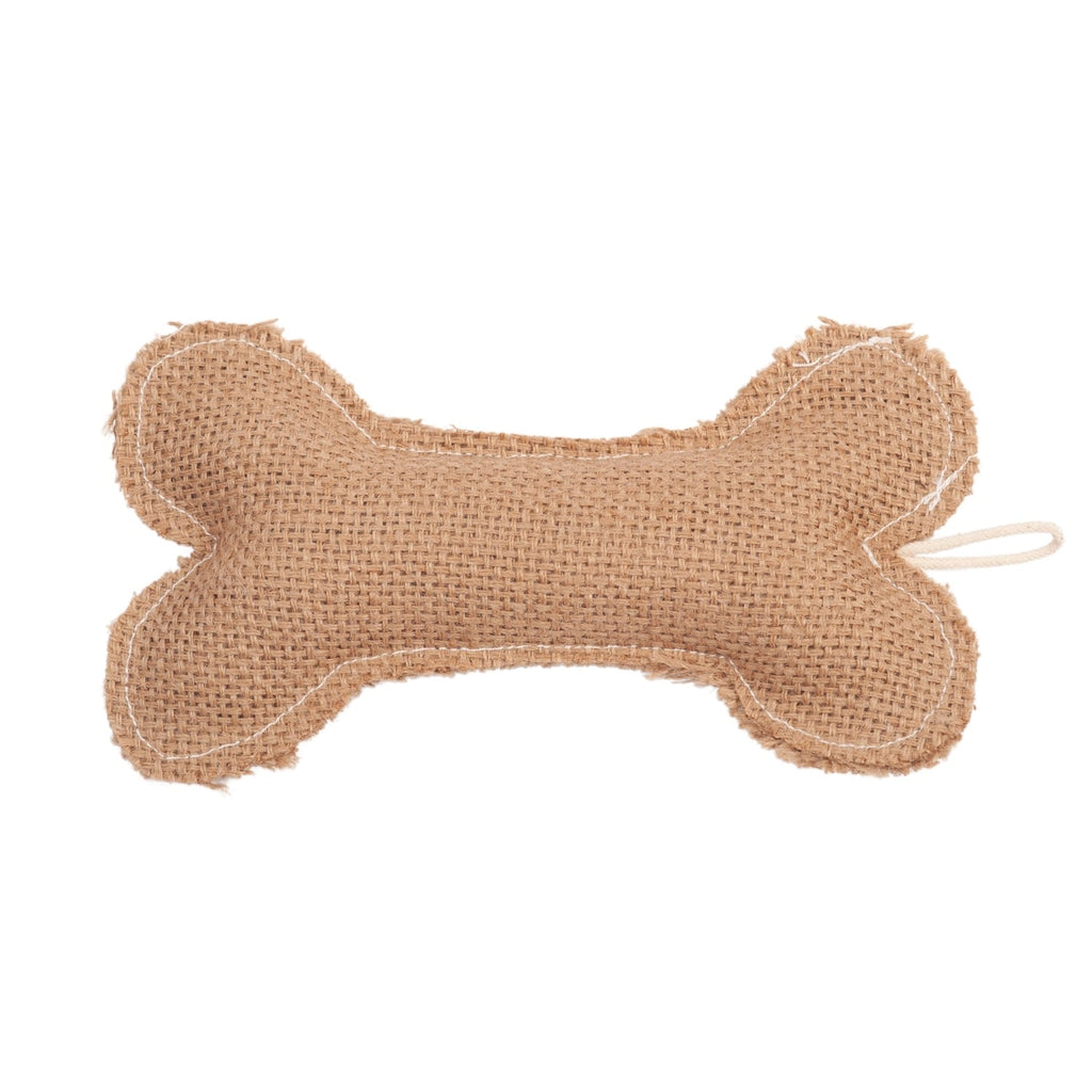 Country Living Jean Leather-Jute Bone Pillow Dog Chew Toy – Durable, Safe and Non-Toxic by American Pet Supplies